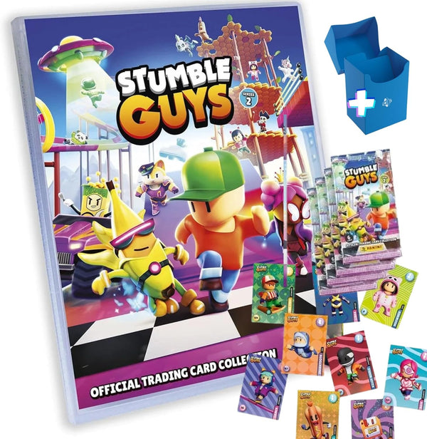Pack Stumble Guys Serie 2 Panini Trading Cards álbum + 8 sobres