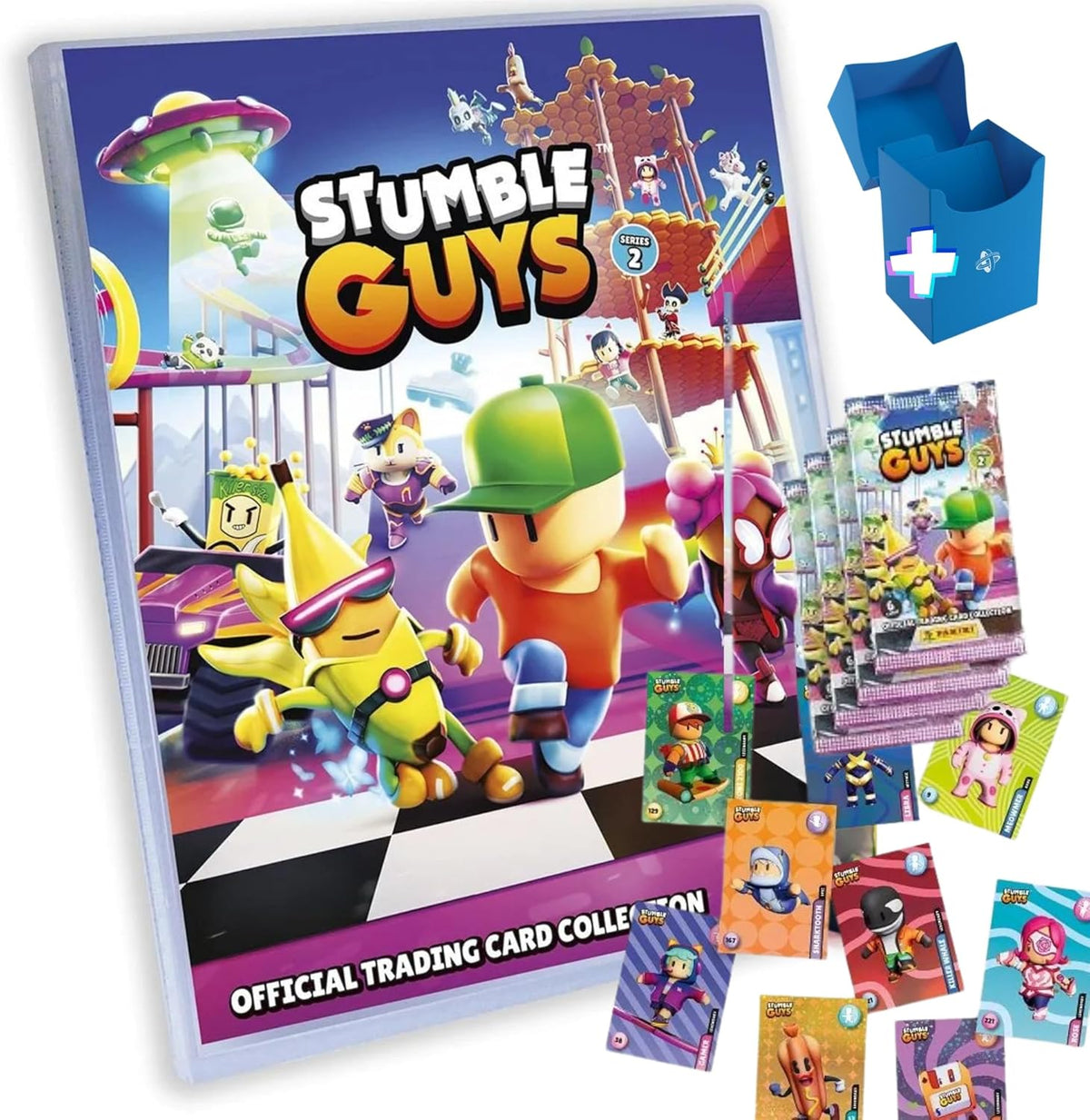 Pack Stumble Guys Serie 2 Megapack + 16 sobres trading cards