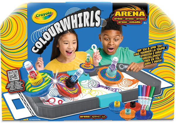 Crayola Colourwhirls Arena de Combate con 4 Pintapeonzas