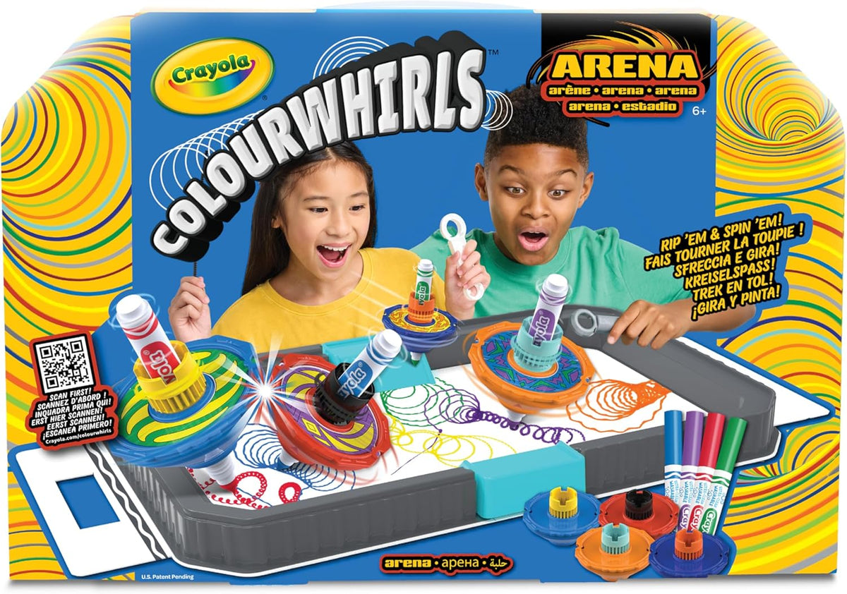 Crayola Colourwhirls Arena de Combate con 4 Pintapeonzas