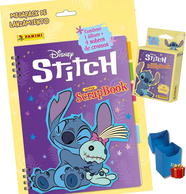 Pack Panini Scrapbook Starter Álbum Adhesivo + 4 sobres + 10 sobres adicionales