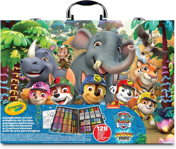 Maletín de Pinturas Crayola Patrulla Canina 128 Piezas