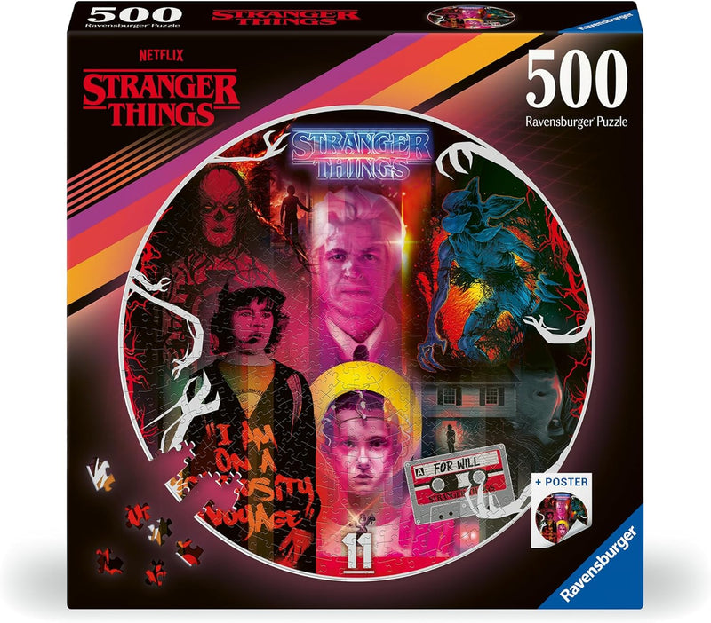 Ravensburger Puzzle 500 Piezas Circular Stranger Things