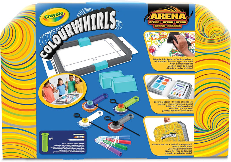 Crayola Colourwhirls Arena de Combate con 4 Pintapeonzas
