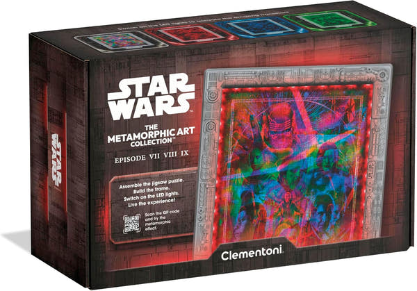 Puzzle 520 Clementoni Star Wars Episodios VII-VIII-IX Metamorphic 35163, caja