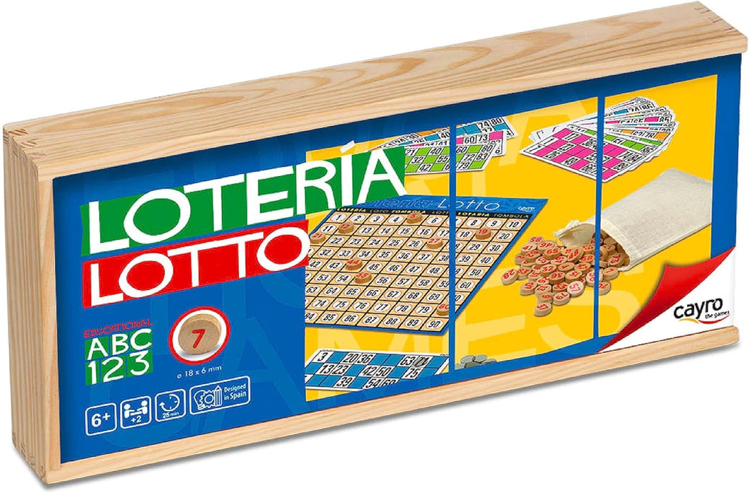 Cayro Rummi Bingo Lotto in wooden box (749)