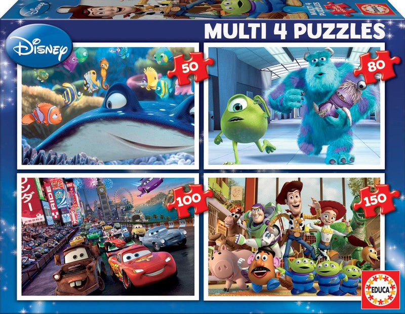 Educa Borrás Multipuzzle Pixar 50-80-100-150 piezas (15615)