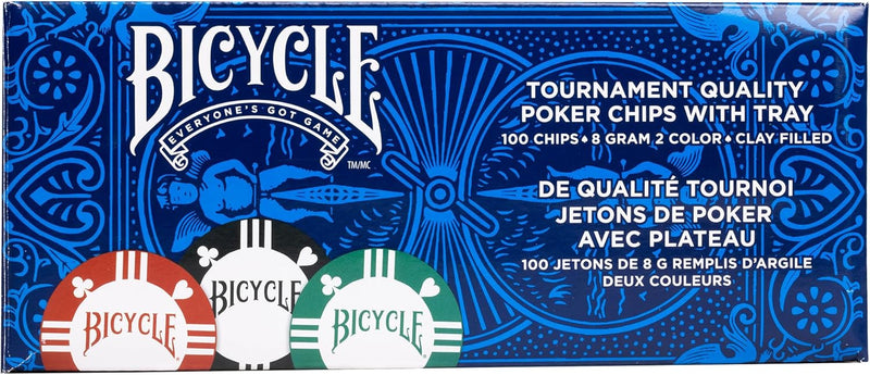 Bicycle Poker Chips 100 count 4 colors
