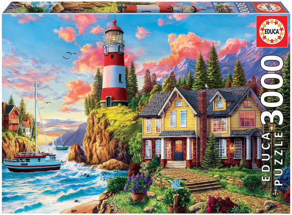 Puzzle Faro cerca del Océano 3000 piezas (Educa)