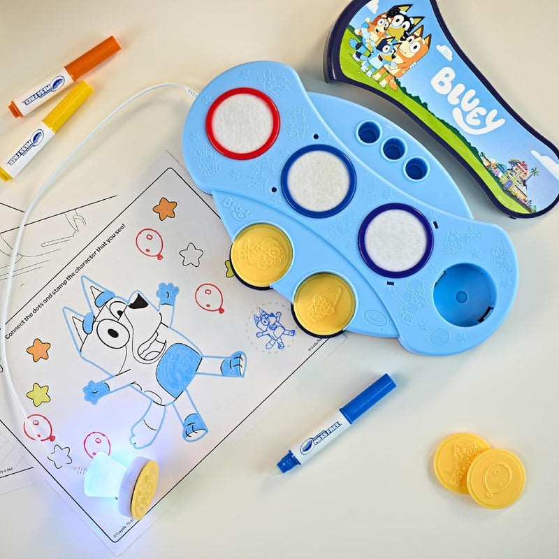 Crayola Color Wonder Estampines Mágicos Luminosos Bluey - Sin Manchas