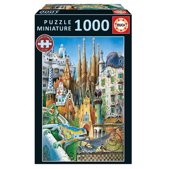 Educa Borrás Puzzle 1000 piezas Collage Gaudí Miniatura (20376)