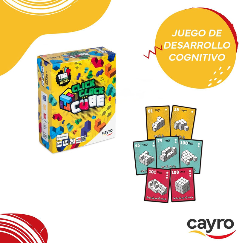 Cayro Clic Clack Cube - Juego de Lógica y Rapidez Modern Games CAYRO-7060