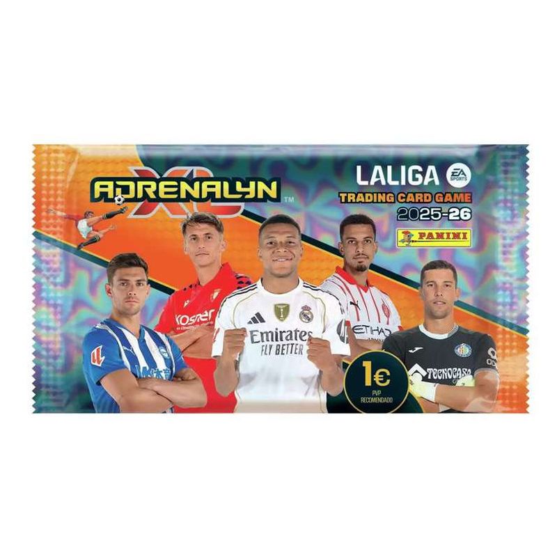 Panini Adrenalyn XL LaLiga 2025/26 - sobre oficial con 6 trading cards aleatorias