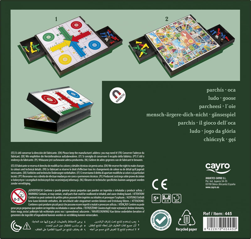 Cayro Juego de Mesa Parchís - Oca Magnético (445)
