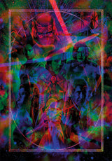 Efecto Metamorphic del puzle Star Wars 35163 de Clementoni con distintos colores de luz