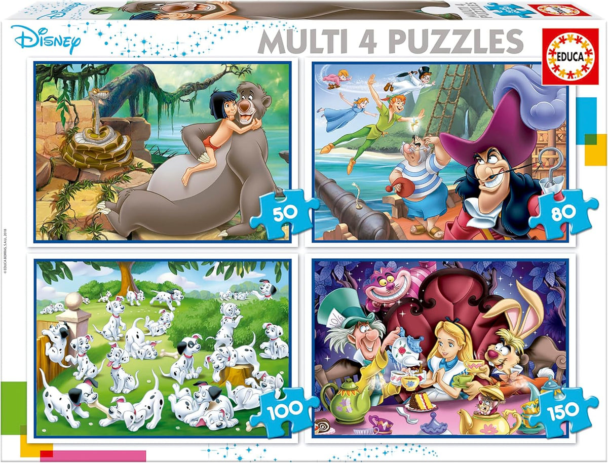 Multi 4 Puzzle Clásicos Disney