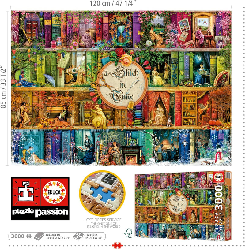 Puzzle A Stitch in Time 3000 Piezas Educa Borrás