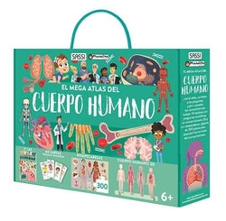 El mega atlas del cuerpo humano Sassi Junior Manolito Books