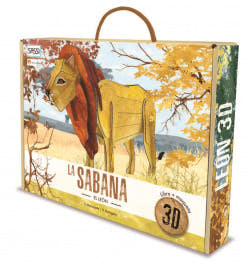 La sabana El león libro modelo 3D Sassi Junior