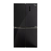 Frigorífico americano Infiniton AMCB-601CD78NEG de 601 litros con acabado crystal black, puertas de cristal y tecnología No Frost
