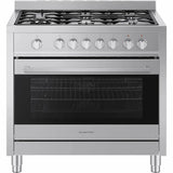 Vitrokitchen ST9060IB Cocina Gas 5 Fuegos Inox con Horno Eléctrico 103L