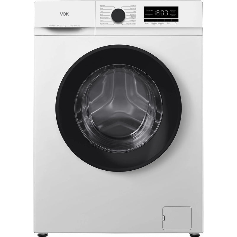 Lavadora VOK EVW-8BAWL2412 8kg Blanca 1200rpm A