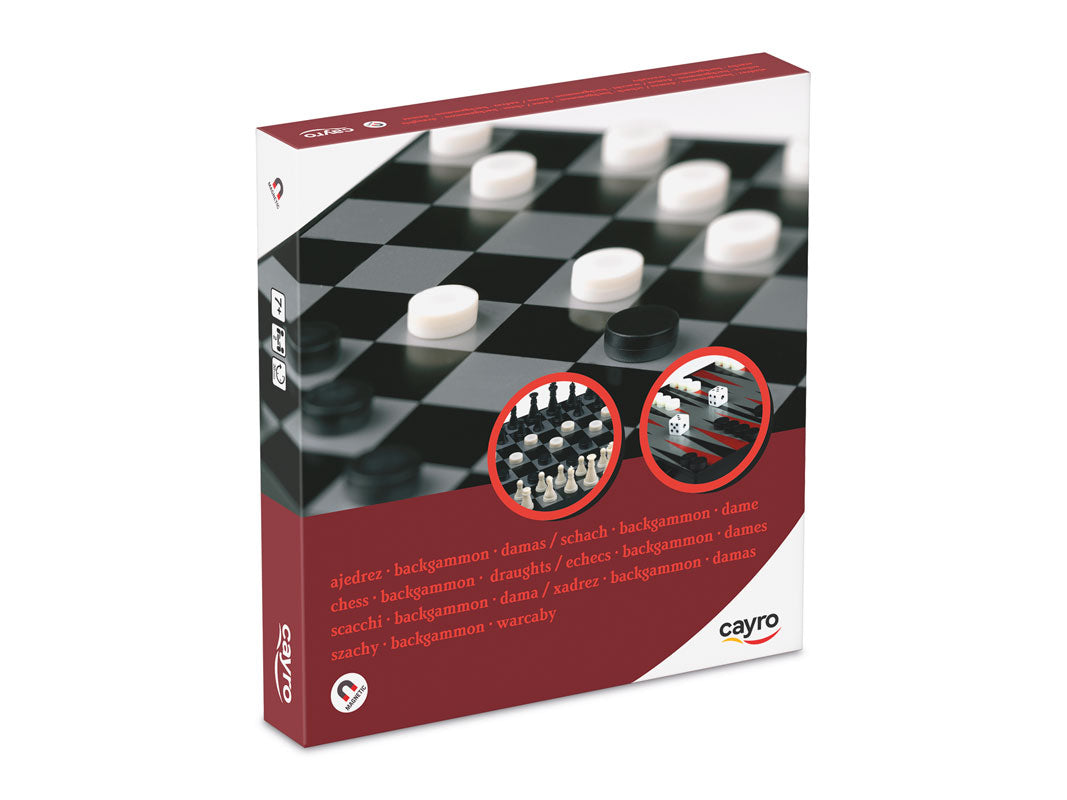 Ajedrez-damas-backgammon Magnético Cayro