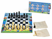 Ajedrez infantil My First Games completo tablero piezas bolsas instrucciones Cayro
