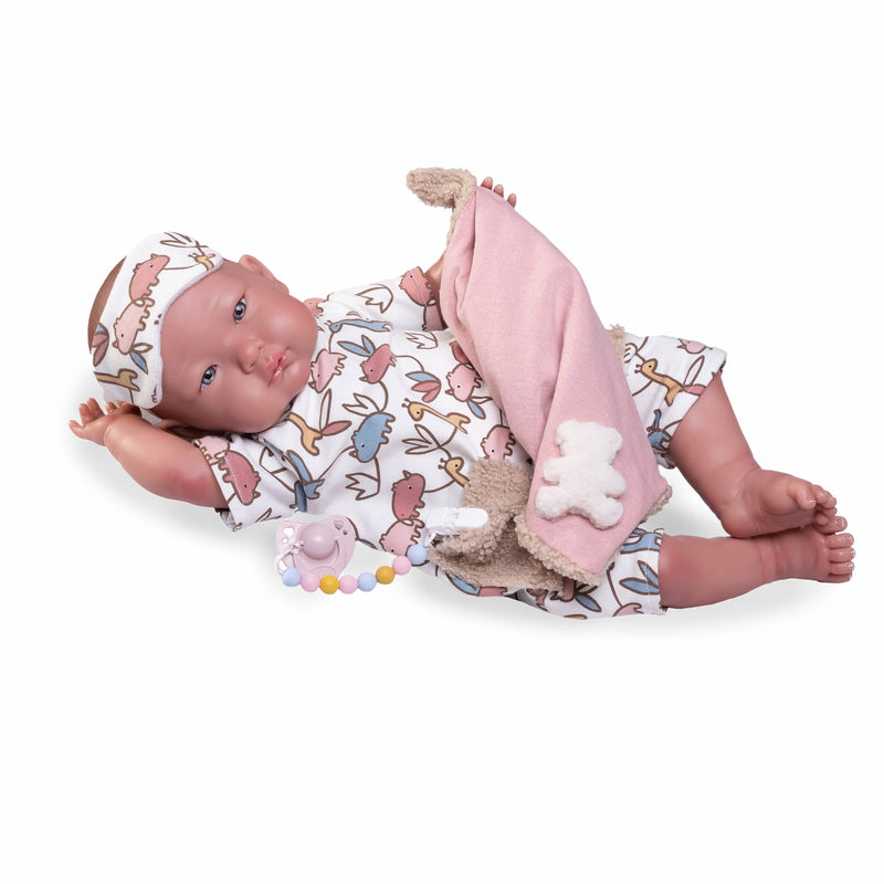 Mi Primer Reborn Alejandra pijama con antifaz — Muñecas Antonio Juan, ref. 81388 (vista 2)