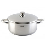 Alt Text 1:
Cazuela WECOOK! PRO de 22cm con tapa de acero inoxidable, asas ergonómicas y acabado brillante profesional para cocina
