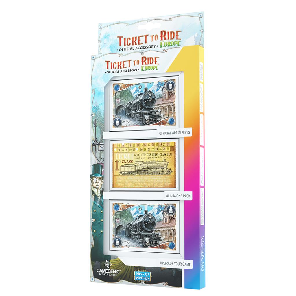 Asmodee Aventureros al Tren Europa Art Sleeves