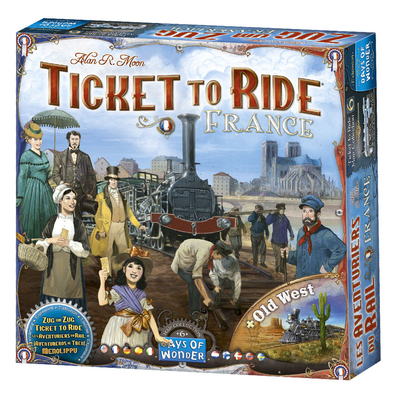 Asmodee Aventureros al tren Francia + El Viejo Oeste (DW720128)