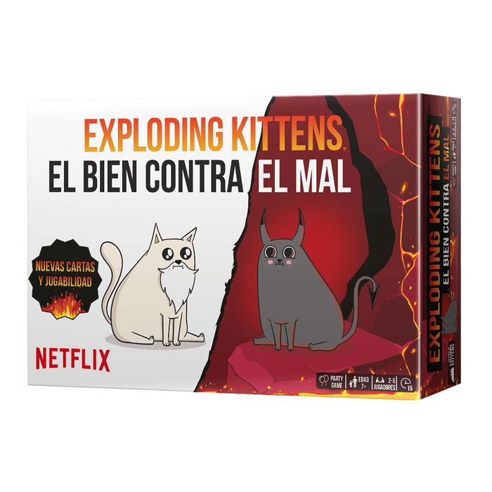 Asmodee Exploding Kittens El Bien contra el Mal (EKIEK12ES)