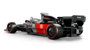 Audi F1 LEGO 77259 vista lateral gris rojo alerón trasero Pirelli
