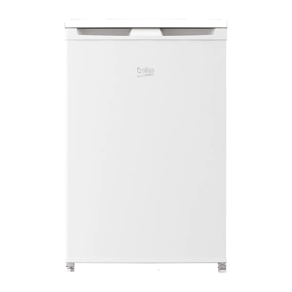 Congelador vertical Beko FNE1074N blanco de 86 litros, vista frontal