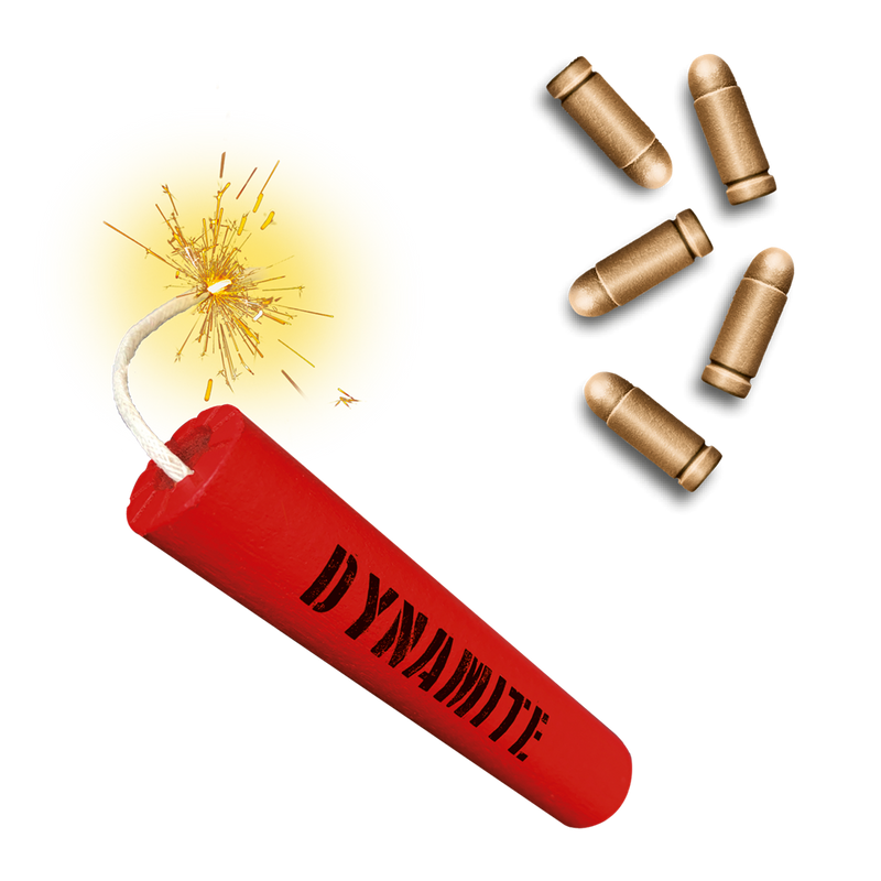 Bang Caja Dinamita caja trasera instrucciones reglas expansiones coleccionista Salvaje Oeste vaqueros
