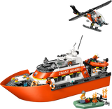 Barco LEGO City 18cm altura con puente mando camarotes cocina flotante
