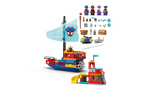 Barco pirata LEGO 11208 Team Spidey con vela telaraña, torre, villanos y accesorios de juego
