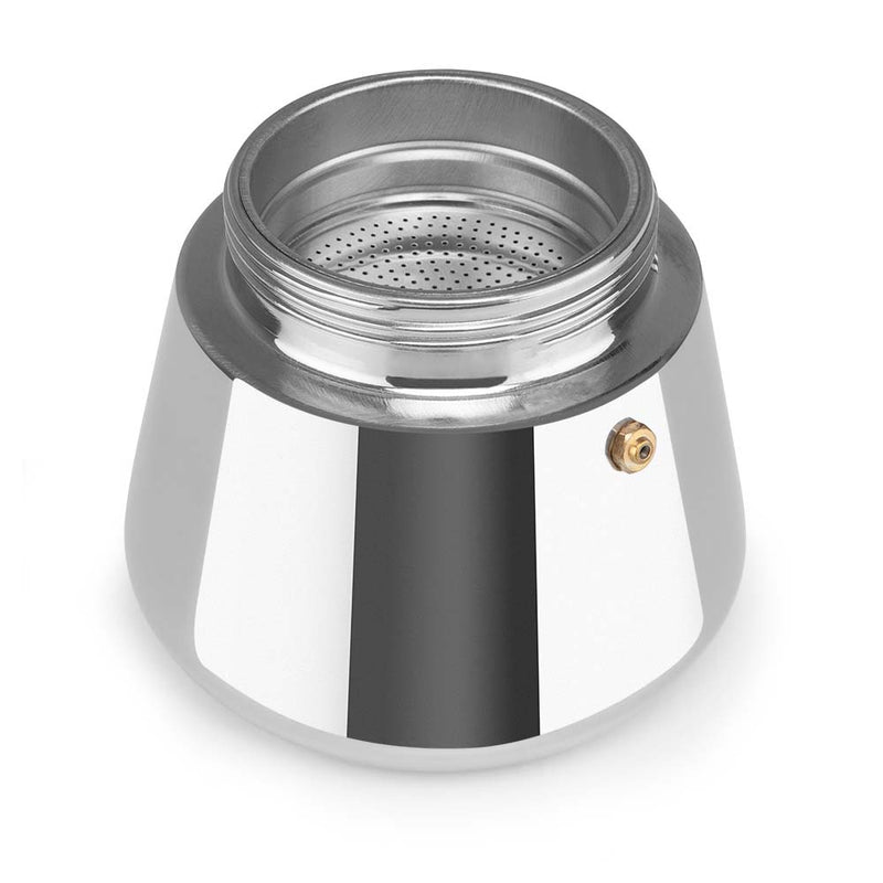 Base de la cafetera italiana Orbegozo KFI 1260 con válvula de seguridad
