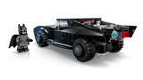 Batmóvil LEGO 76332 negro minifigura Batman capa tela vista lateral
