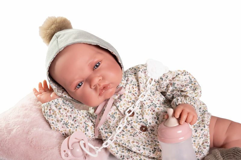 Bebé AJ Ref 33001 de vinilo suave con cojín y chupete
