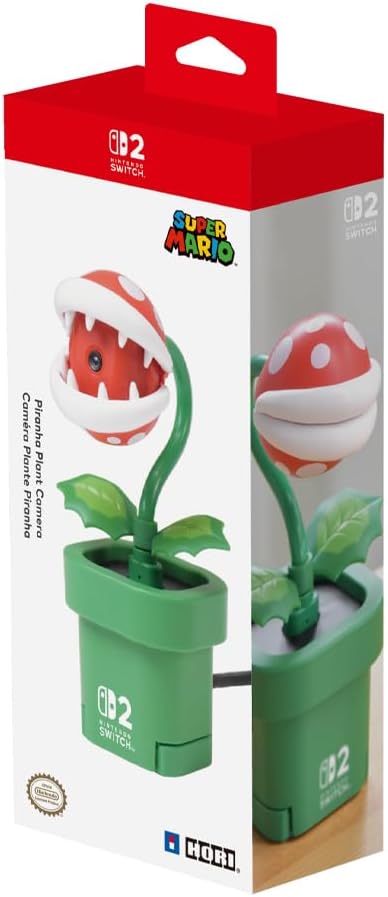 Bee Camera Piranha Plant para Nintendo Switch 2 con diseño oficial de Super Mario
