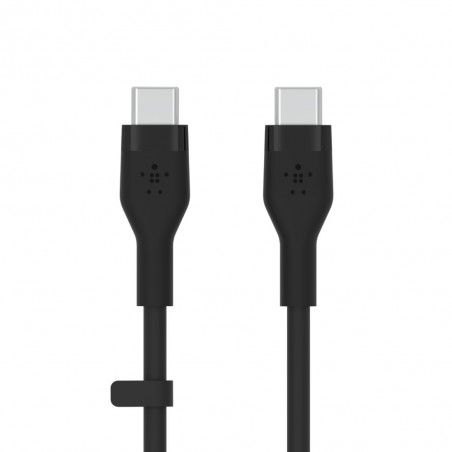 Belkin Cable de silicona Boost Charge Flex de USB-C a USB-C de 1 metro negro (CAB009BT1MBK)