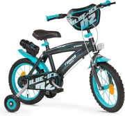 Bicicleta Toimsa Blue Ice 14 pulgadas infantil niños ruedines apoyo
