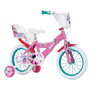 Pack bicicleta Toimsa 14'' Minnie Mouse Disney con ruedines y cesta