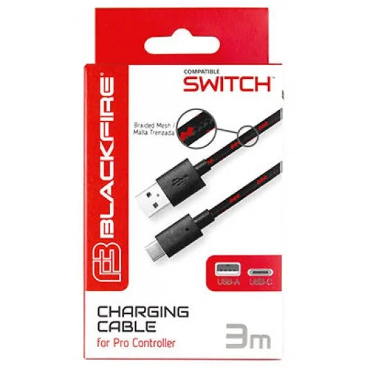 Blackfire Cable USB a USB-C 3m para Nintendo Switch Lite OLED (255736)