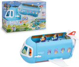 Bluey Avión 3 en 1 Famosa transformable en hotel barco y playa con figuras Bluey y Bingo

