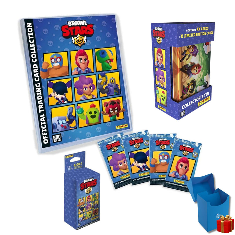 Panini Pack Brawl Stars Temporada 2 - Tin Box + Megapack + 8 Sobres + Regalo