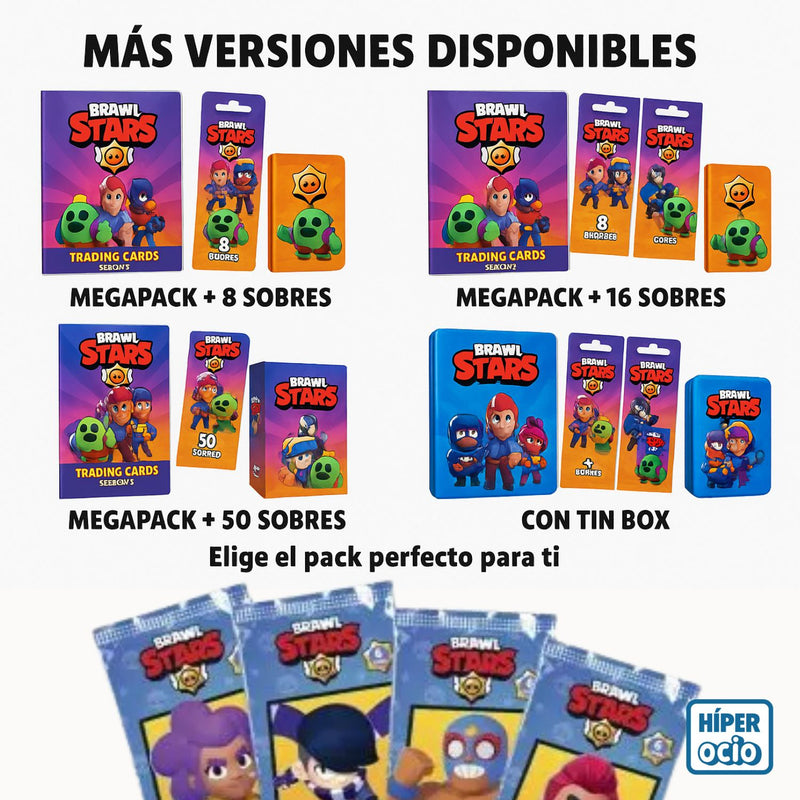 Panini Pack Brawl Stars Temporada 2 - Megapack + 8 Sobres + Regalo