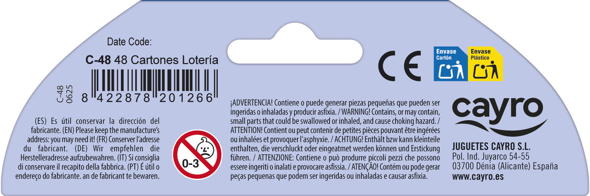 Cartones de Lotería Cayro, imagen 2